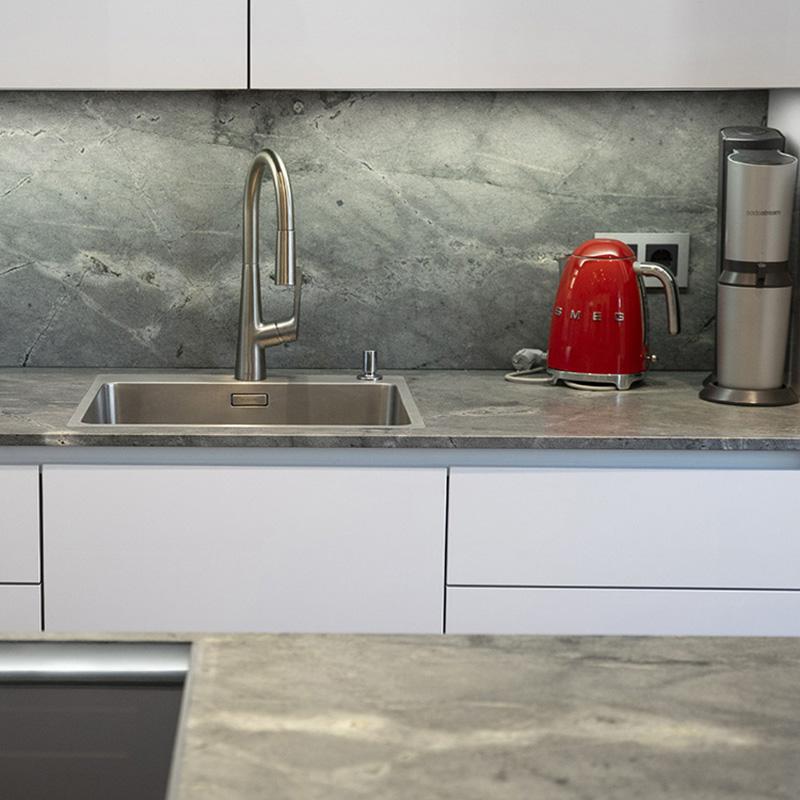 sky blue quartzite countertop